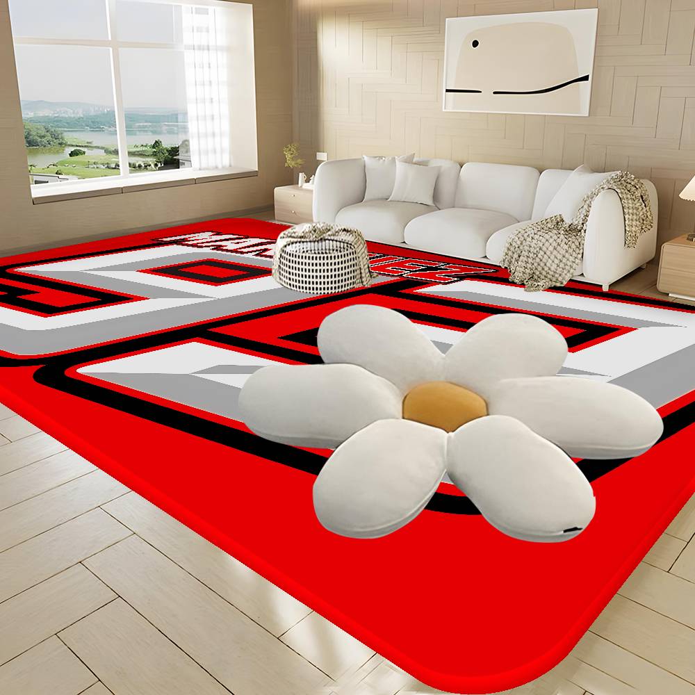 M-Marquezs-s 93 Logo Entrance Door Mat Washable Non-Slip Living Room Sofa Chairs Area Mat Kitchen Welcome Doormat