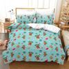 Christmas Duvet Cover Set Santa Claus Printed Bedding Set Twin Size For Child Kids Adult New Year Gift Polyester Bedclothes