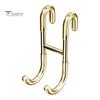 Вешалка для полотенец, крючок для душа на стеклянную дверь, прочный, несущий нагрузку, простой монтаж, S-образный крючок для вешалки для халата в ванной