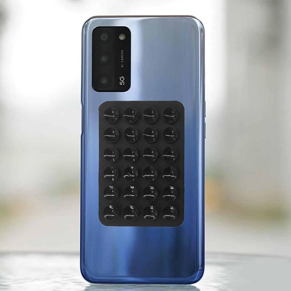 Силиконовая присоска для мобильного телефона 24 квадратных присоски для мобильного телефона Мобильная противоскользящая односторонняя кожаная присоска