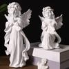 Статуэтка Ангела-Хранителя из смолы Маленькая фигурка ангела Памятный подарок Исцеление Сочувствие для полки Дома Гостиной Стола Офиса Декор