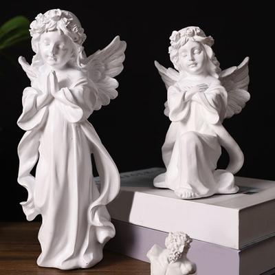 Статуэтка Ангела-Хранителя из смолы Маленькая фигурка ангела Памятный подарок Исцеление Сочувствие для полки Дома Гостиной Стола Офиса Декор