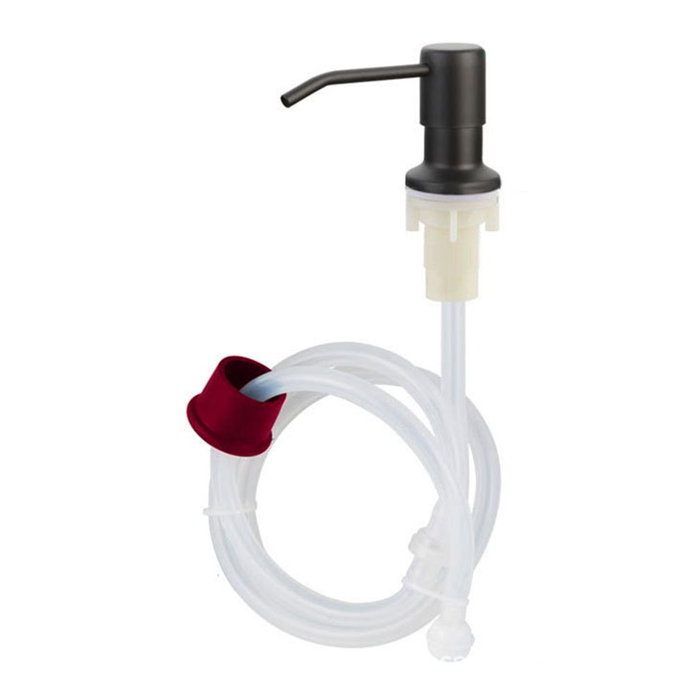 Tube Stainless Steel Kitchen Sink Mounted Lotion Dispenser Dishwashing Liquid Soap Dispenser