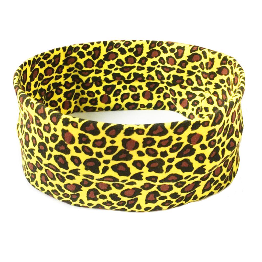 Модная спортивная повязка на голову с леопардовым принтом, повязка на голову для йоги, женская фитнес-повязка, эластичный хлопковый платок, впитывающий пот, спортивный головной убор