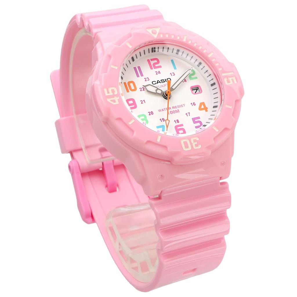Casio Аналоговые часы для детей, дешевые Casio Pastel Pink x Multicolor Overseas Model [Casio] LRW-200H-4B2V женские [Товар]
