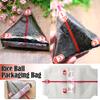 100pcs Triangle Rice Ball Packaging Bag Nori Seaweed Onigiri Sushi Plastic Gift Bags Easy Tear Portable Bento Accessories