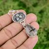 Thanks Giving Day Sale 925 Silver Black Rutilated Quartz Gemstone Bezel Pendant