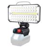 Rechargeable LED Floodlight, Work Light, Stepless Brightness and Color Temperature Adjustment, Cordless Work Light, Compatible with 18V (14.4V18V),
