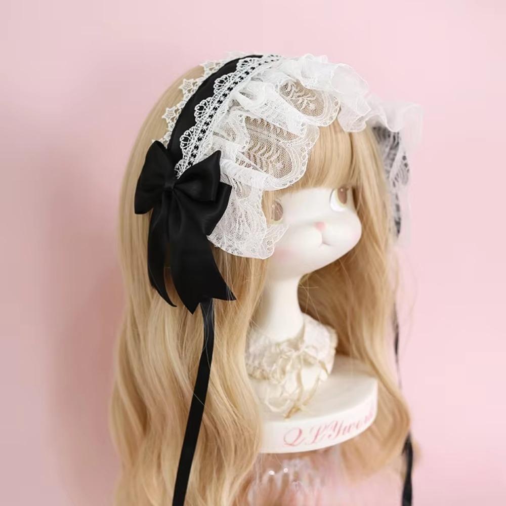 Ribbon Bow Lace Headband Multi-colored Cosplay Headpiece Lovely Sweet Hair Hoop Anime Theme