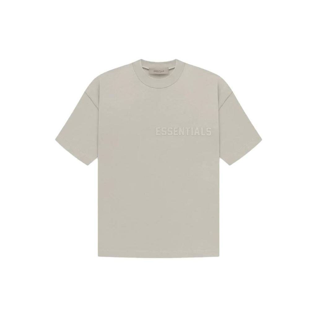 Fear of God Essentials Essentials Short Sleeve Tee With Silicone Logo Print Men Tops Seal-Grey FOG-SS23-059