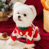 Dog Clothes Christmas Pullover Small and Medium Dogs Teddy Bigbear Small Dogs Pet Cats Two-legged Knitted Sweater