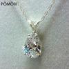 Water Drop 3Ct Lab Diamond Pendant 925 Sterling Silver Wedding Pendants Necklace for Women Charm Party Choker Jewelry Gift