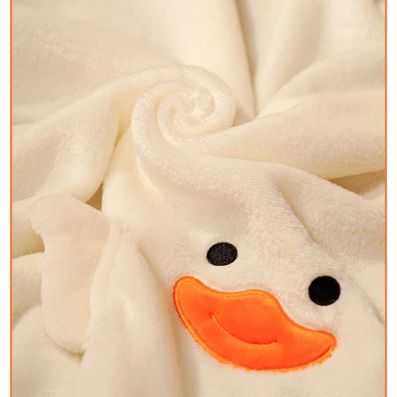 Одеяло в виде утки с рисунком двойного назначения, обеденный перерыв, офисное одеяло с кондиционером, детское коралловое бархатное маленькое одеяло, автомобильное одеяло