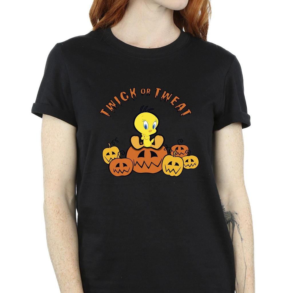 Looney Tunes Womens/Ladies Twick Or Tweat Cotton Boyfriend T-Shirt