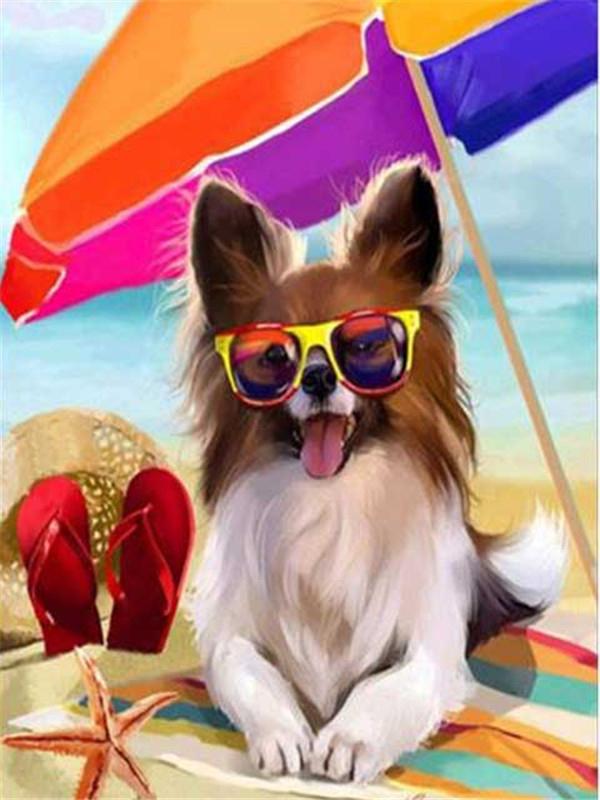 DIY Diamond Mosaic Dog Picture Of Rhinestone Diamond Painting Cat Animal Cross Stitch Seaside Embroidery Decor For Home