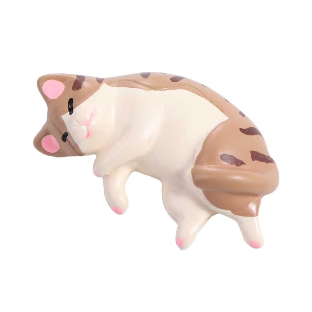 Мультяшный Милый Имитация Кошки Магниты на Холодильник Смола Ручная Работа Кошка Смола Аксессуары Имитация Спящая Кошка Ленивая Кошка Миниатюры Машина