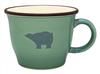 Kaju Al Life Mug Gray 340ml Mino Ware Silhouette Mug Bear K12179