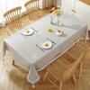 Clear PVC Waterproof Heat-Resistant Square Tablecloth for Dining and Coffee Tables, Oilproof and Dustproof Decorative Cover.