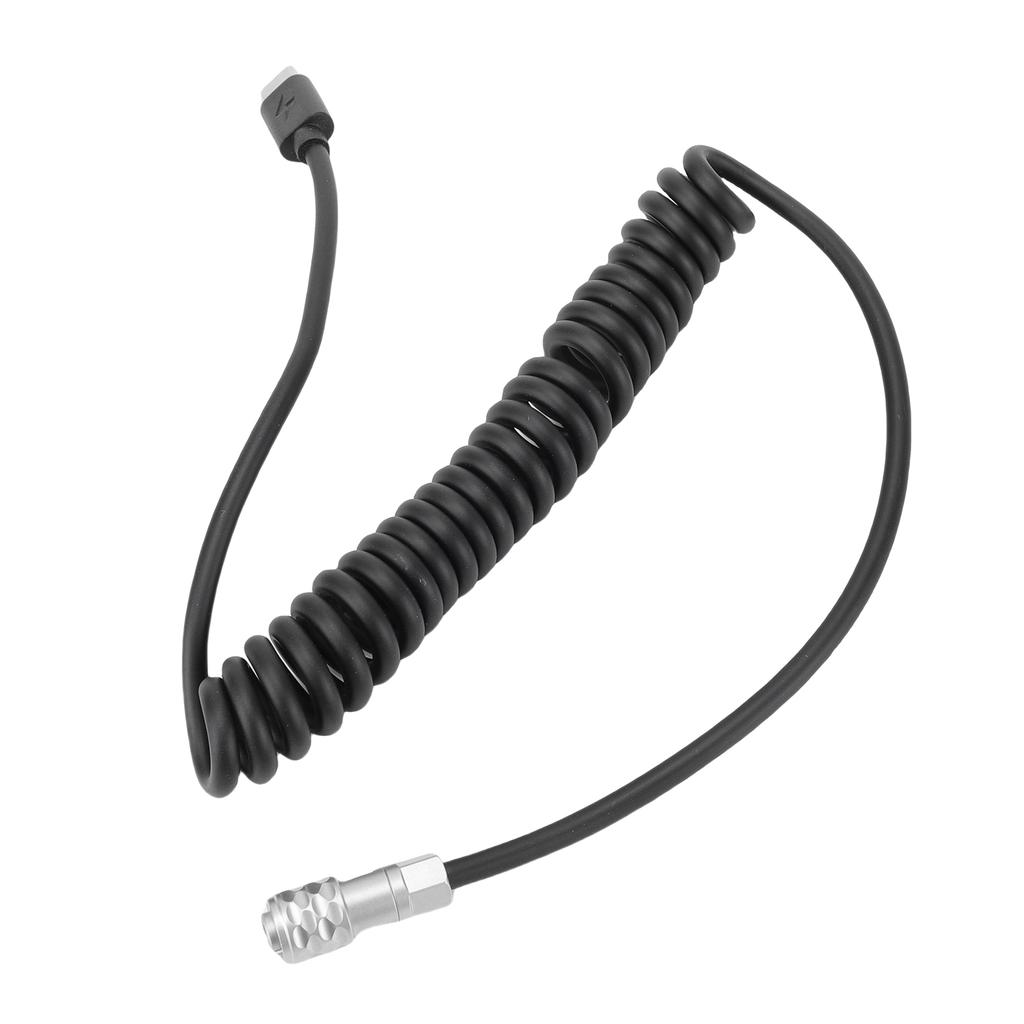 Power Cable Fit for BMPCC 4K 6KPro Camera 59 Inch USB C PD Fast Charging Camera Coiled Power Cord with Power Indicator 2 Pin Female Connector
