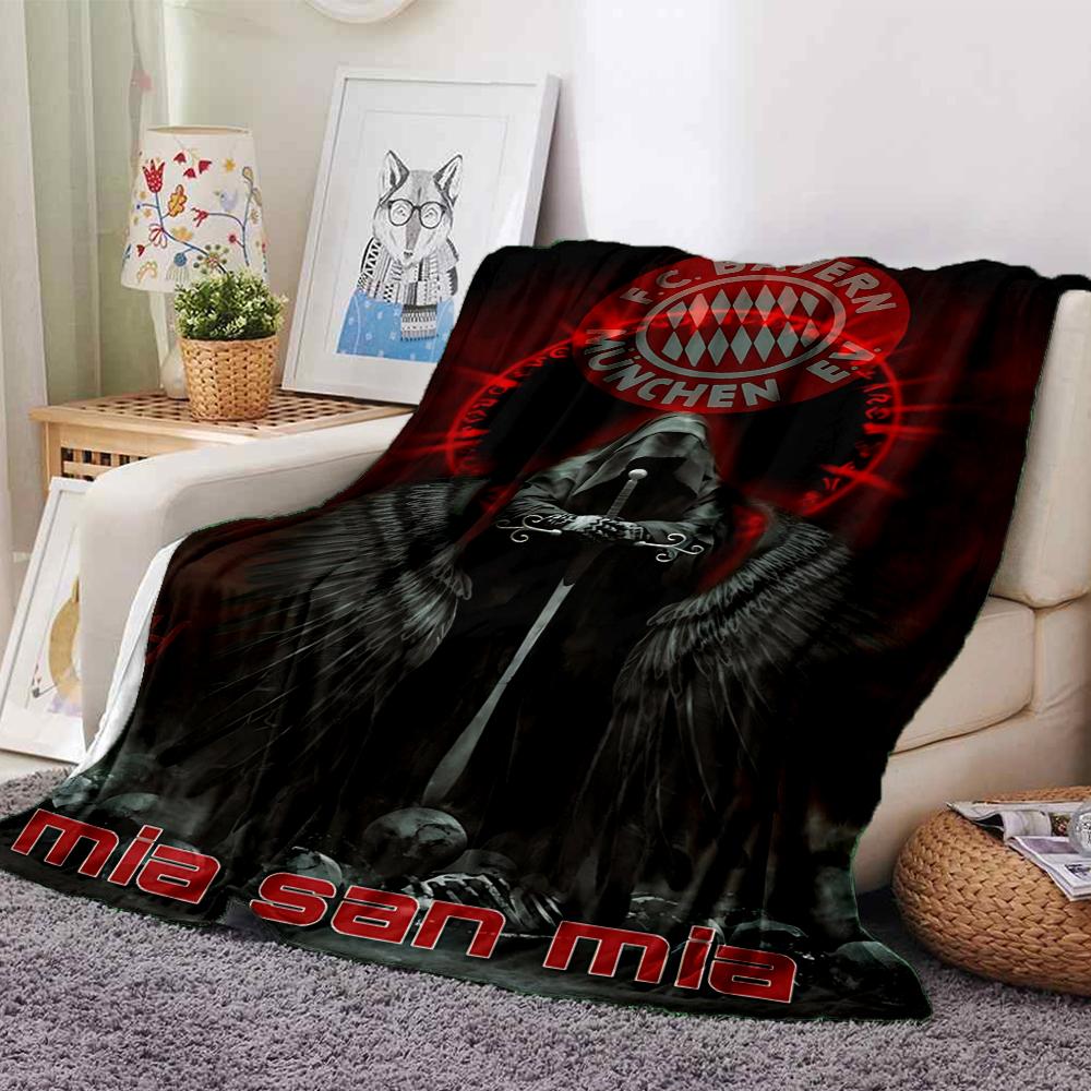 Bayern Munich Crest Artwork Blankets Flannel Printed Breathable Warm Throw Blanket for Home Office Bedspreads 0708a130