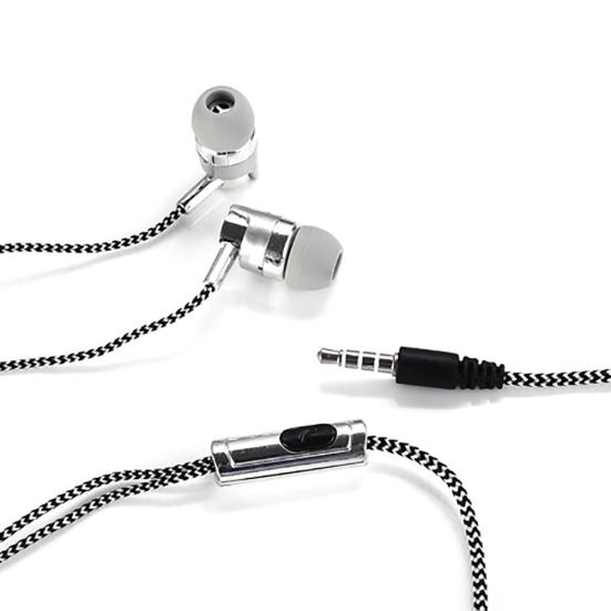 3.5mm Wired In-ear Stereo Music Earphone Earpiece Hands-free Mic for Smart Phone