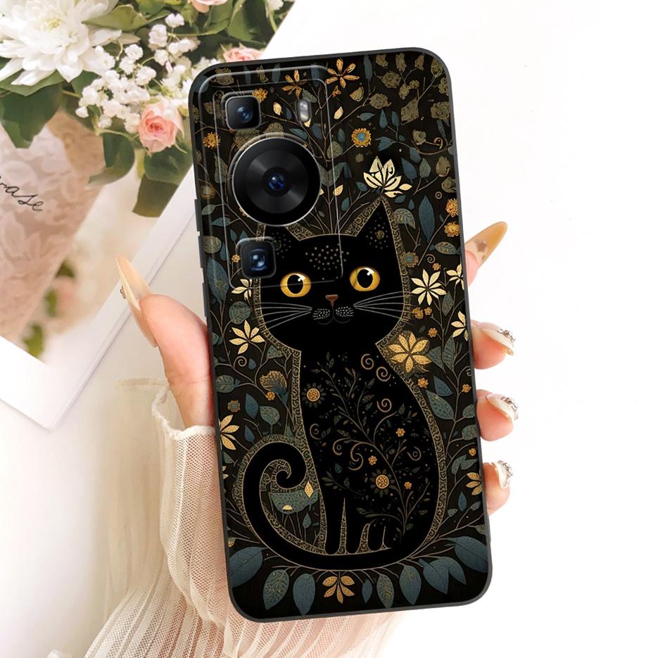 For Huawei P60 Pro Case MNA-AL00 MNA-LX9 Cute Rabbit Cartoon Cover Soft TPU Phone Case For Huawei P60 Art P 60 Pro Fundas Bumper
