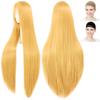 CaseEden Cosplay Wig, Premium, Smooth, Long, Straight, 100cm, Gold Blonde, WIG6184