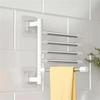 Bathroom Tools Punch-free Wall-mounted Rotating Towel Bath Towel Rack Space Aluminum Multi-layer Hanging Rod Rack For El Gym