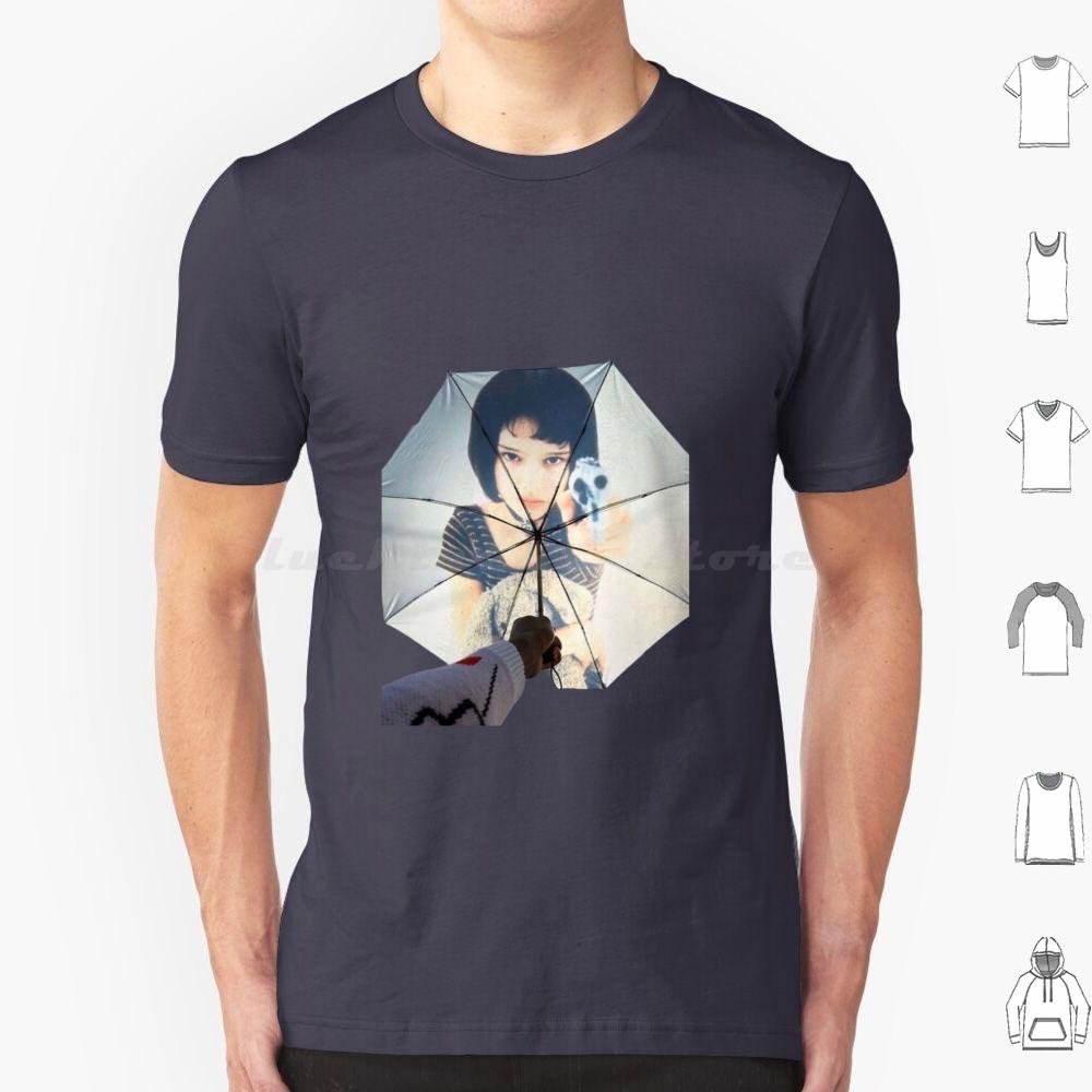 Leon The Professional Umbrella T Shirt Big Size 100 Cotton Leon Leon The Professional Movie Natalie Portman Mathilda Jean Reno