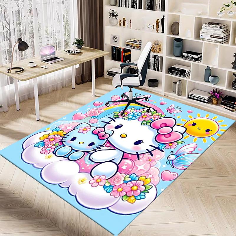 1 шт. Ковер Hello Kitty Коврик для офиса Наружный коврик Декор для дома Ковер для зоны Фестивальный подарок
