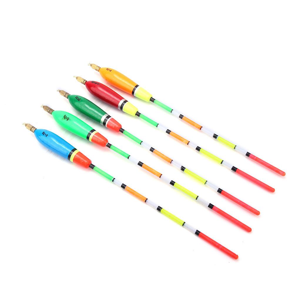 5 шт. Разноцветные поплавки из бальзового дерева, поплавки-бобберы, индикаторы поклевки, рыболовное снаряжение(3+2г )