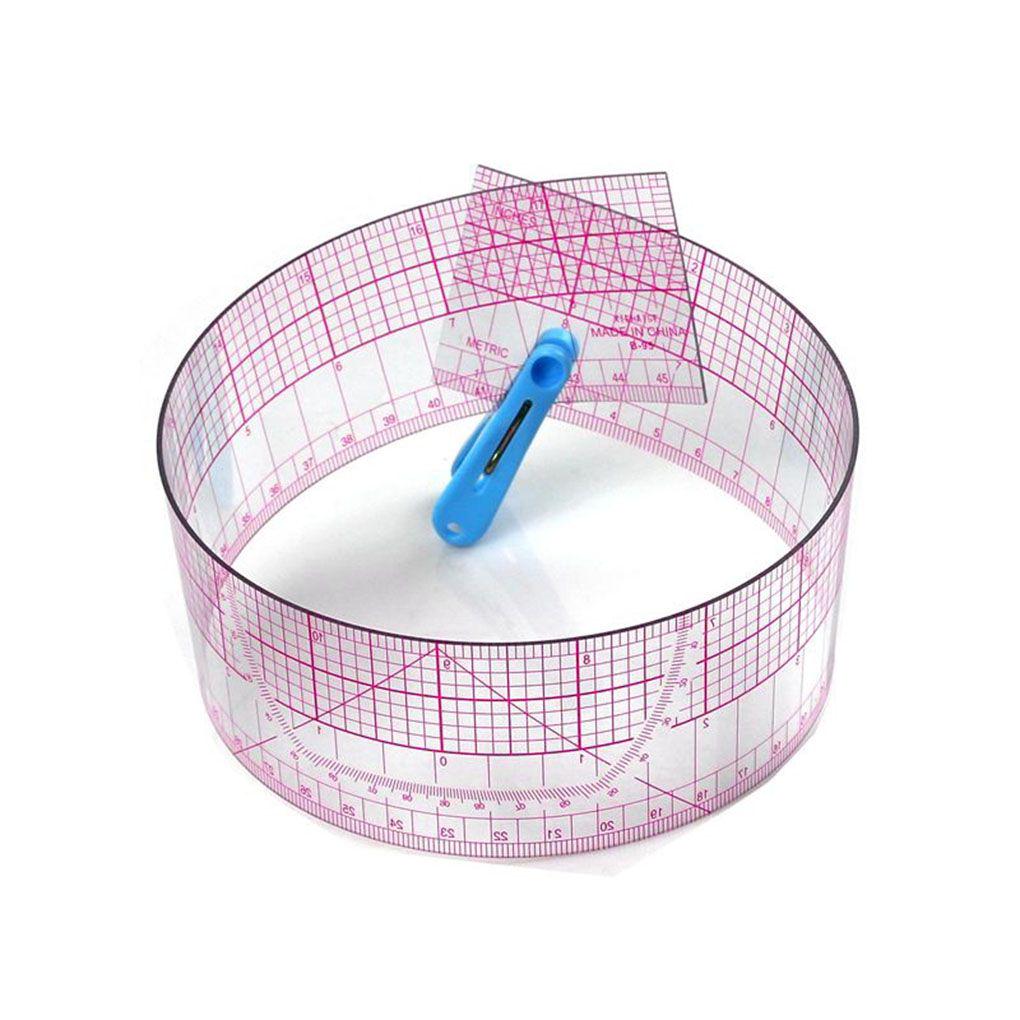 Швейная линейка двухсторонняя метрическая нулевая центрирующая маркировка для квилтинга пластиковая самодельная одежда пошив одежды чертежи чертежные принадлежности