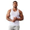 Мужская майка Vanquish Fitness Essential Regular Fit, идеально подходит для силовых тренировок, бодибилдинга и поддержания формы (Белый/XXL) [Параллельный импорт]