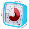 Таймер обратного отсчета Детский будильник Инструмент для управления временем с ночником и защитным чехлом Визуальный таймер на 60 минут Бесшумный режим