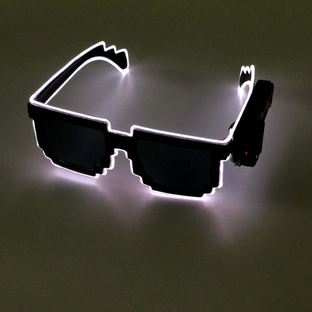 Bar Supplies Glowing Led Light Up Glasses LED Luminous Glasses Glowing Sunglasses Mosaic Glasses