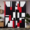 2pcs Geometric Pattern Curtains Decorative Window Drapes Window Treatments For Bedroom Living Room Home Decoration Room Decor