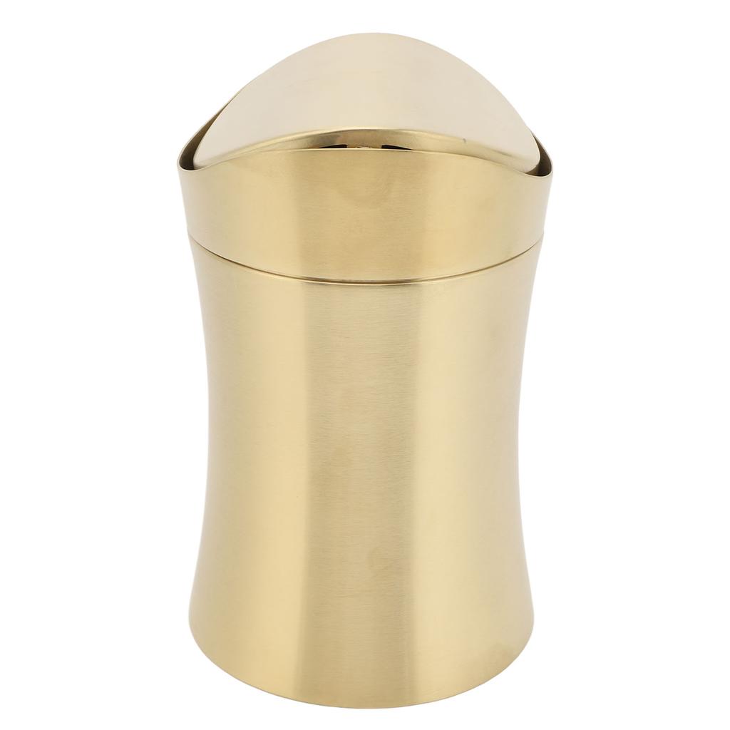 Настольный мусорный бак из нержавеющей стали 304, настольный мусорный бак, маленькая корзина для мусора с крышкой для