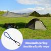Карабин Банджи Шнур Портативный Подвесной Крюк Прочная Эластичная Веревка Многофункциональный Соединитель Сверхпрочный Латексный Эластичный Шнур со Сплавом
