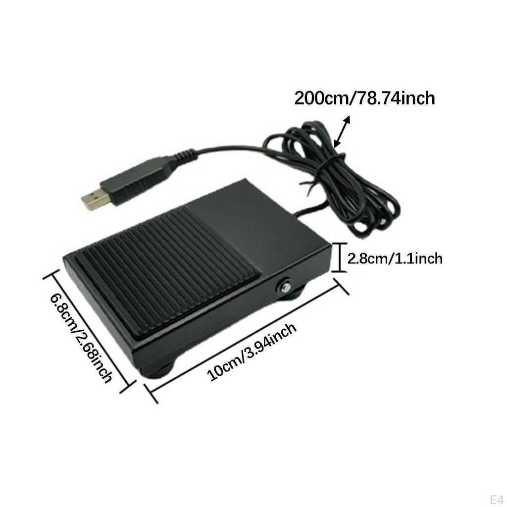 Foot Pedal Switch USB Testing Laptop PC Gaming Keyboard Office Work Footswitch Hands Free