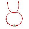 2025 Year of the Snake Lucky Red String Handmade Beaded Bracelet Set with Evil Eye for Couples