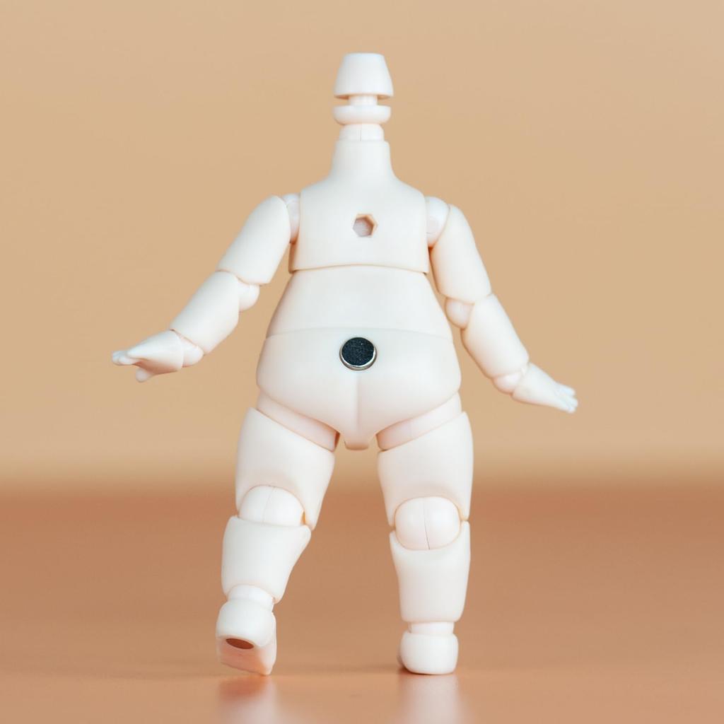 Тело куклы YMY YMY BJD GSC Голова куклы Миниатюрная милая толстая фигурка, подходит для подарка на Новый год Медовый персик 8,8 см Грушевидная форма 1/12 1/8 1/12