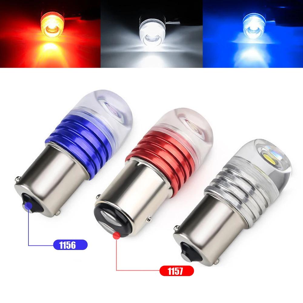 1Pc Universal Car 5630 Tail Brake Reverse Signal Lamp Universal Car Exterior Brake Light Accessories Car Light 1156/1157 Strobe