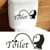 Toilet Sticker Home Bathroom Decal Removable Art Restroom Decor