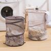 1PC Foldable Cylindrical Drawstring Laundry Basket, Home Dirty Clothes & Doll Storage Organizer, Saving Space, For home