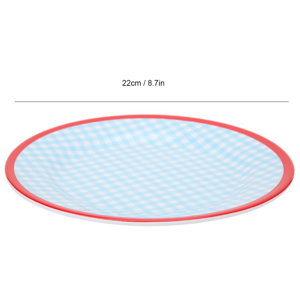 Тарелка 22 см Круглая Форма Обеденная Тарелка Блюдо Столовая Посуда Кухонный Инструмент для Дома Ресторана Отеля