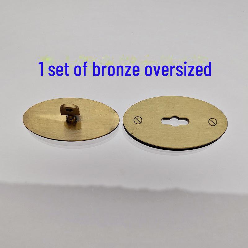 Leather Bag Hardware Repair Kit with Oval Twist Lock In Gold, Silver, Black, and Green Bronze Finishes