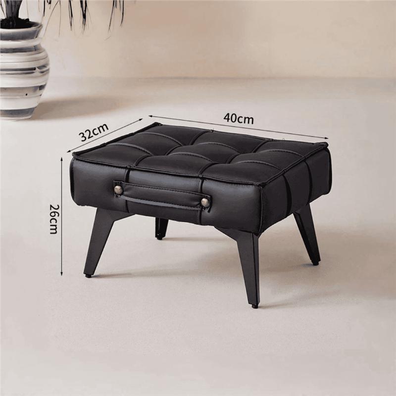 Элегантный журнальный столик для гостиной Устойчивый к пятнам пуфик для дивана Пуфик-подставка для ног с ручкой Широкая удобная скамья для обуви