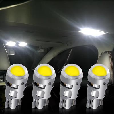 2 шт. T10 COB светодиод DC 12V Сигнальная лампа Автомобильная лампа W5W 194 168 Лампы для чтения в салоне Габаритные огни Задний ход Противотуманные фары Ультраяркие