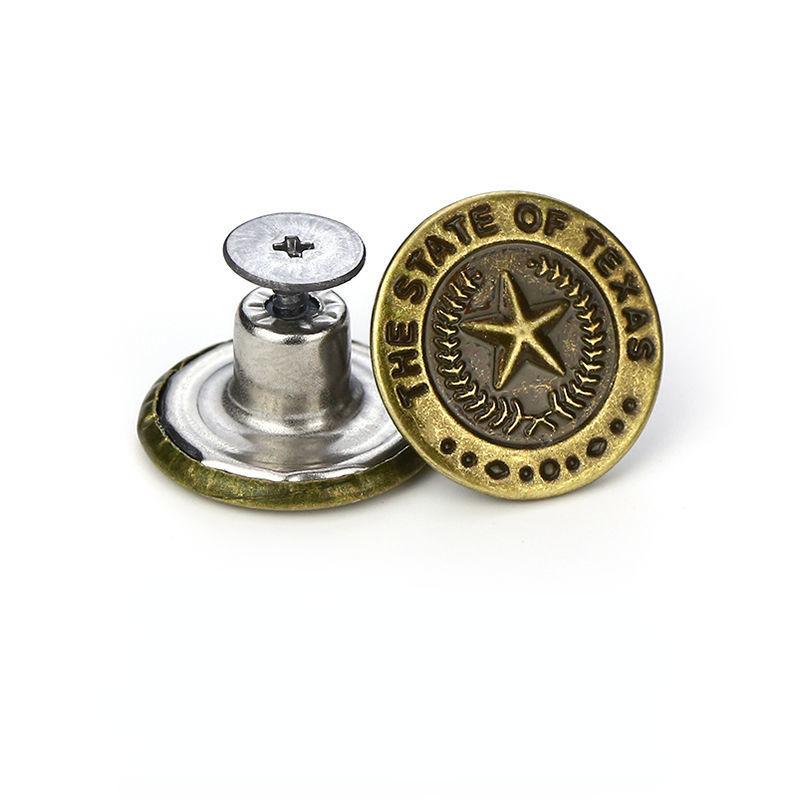 1/2/5/10 шт. бесшовные джинсовые пуговицы из сплава с инструментами — съемные и регулируемые