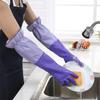 Tools Warm Wash Dishes Cleaning Waterproof Long Sleeve Kitchen Rubber Gloves Household Gloves